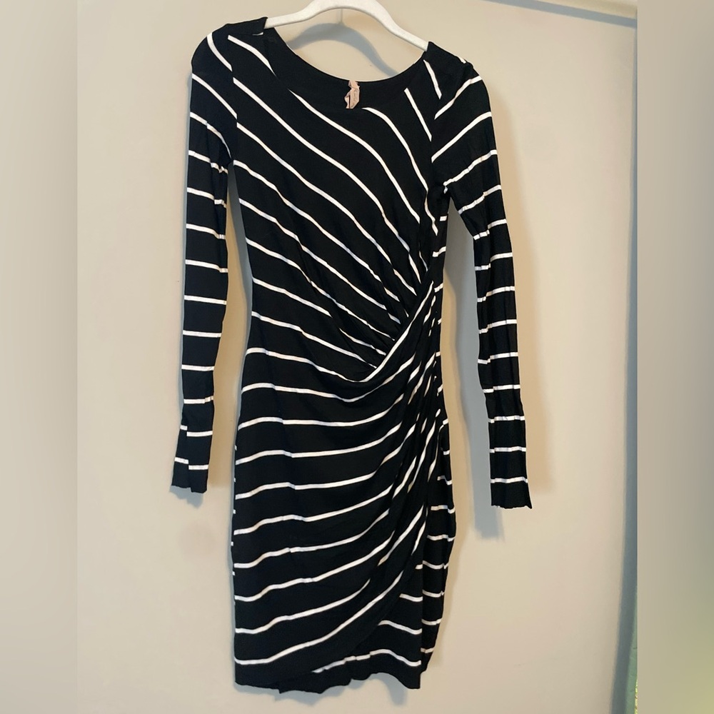 Bailey 44 Black and White Long Sleeve Dress